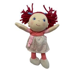 HABA Soft Doll Mirli 8" First Baby Doll Pale with Red Pigtails